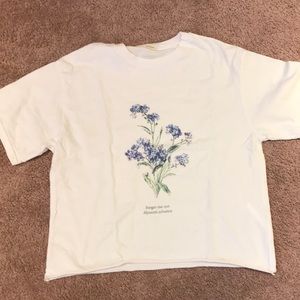 BRAND NEW brandy Melville forget me not shirt